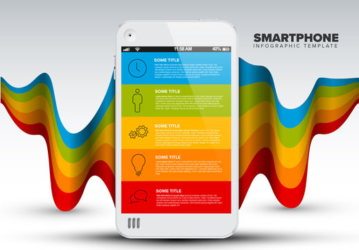 Colorful Smartphone Infographic
