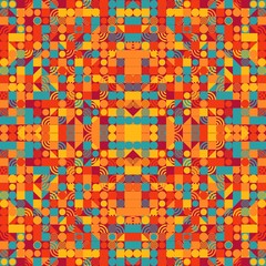 Abstract Symbols Random Distributed Pattern Generative Art background illustration