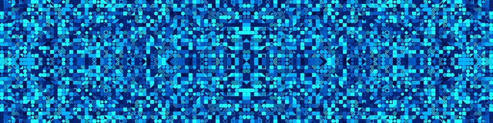 Abstract Symbols Random Distributed Pattern Generative Art background illustration