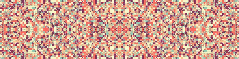 Abstract Symbols Random Distributed Pattern Generative Art background illustration
