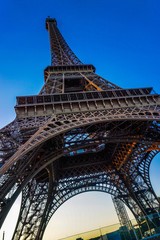 Beautiful Eiffel Tower in Paris, France
