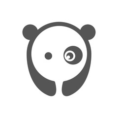 Panda vector logo illustration graphic abstract premium sign. EPS 10