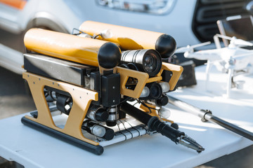 Modern remotely operated underwater vehicle (ROV)