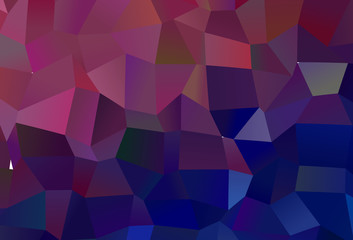 Dark Purple, Pink vector polygon abstract layout.