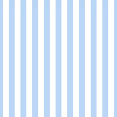 Behang Verticale strepen Vector naadloos patroon van blauwe verticale strepen.