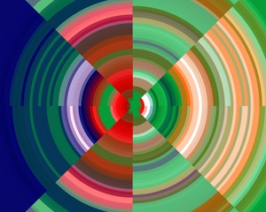 Rainbow colors, abstract background with circles