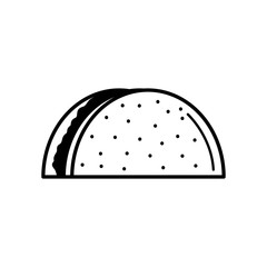 black and white food bbq design