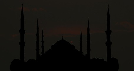 Moonrise Sunrise Sunset Silhouette Time Lapse