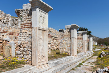 Ancient Ruins at archaeological area of Philippi, Greece
