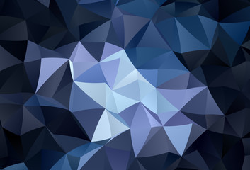 Dark Purple vector abstract polygonal pattern.