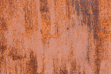Naklejka premium Orange rust texture on the wall
