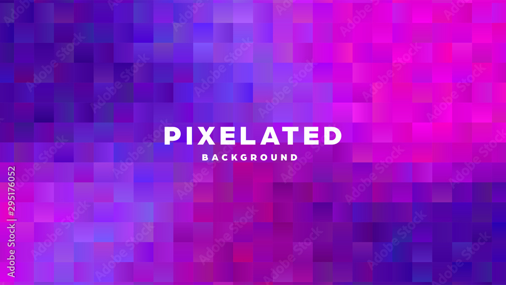 Wall mural polygonal abstract background with squares. colorful gradient design. low poly geometric rectangle s
