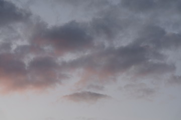 Clouds evening sky