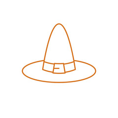Halloween hat vector design