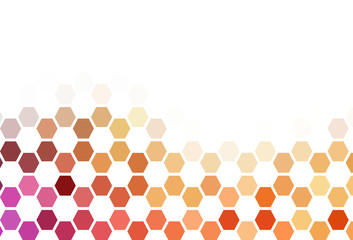 Light Blue, Red vector backdrop with hexagons.