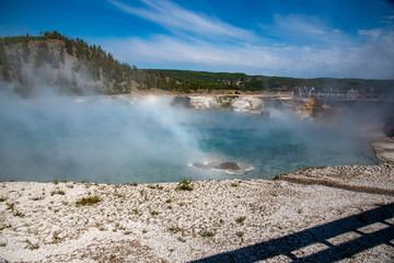 Excelsior Geyser Crater in Yellowstone national park