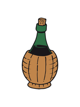 Wein Korbflasche Weinflasche Weinprobe Weinlese Reben Genuss Herbst Weinkenner trinken 3c