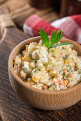 Russian traditional salad