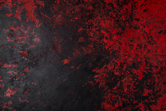 Painted background texture red and black
