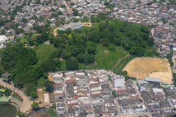 Parque cartagenero con una cancha de béisbol