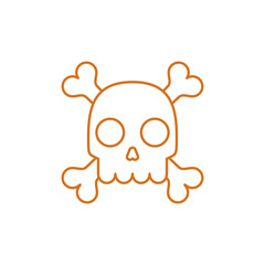 Halloween skull vector design