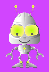 Naklejka premium little robot