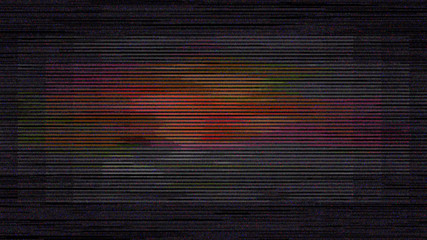 Noise Screen Multicolored Digital Waves Abstract Lines Background
