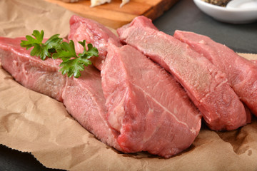 Beef sirloin steaks