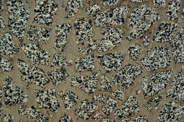 Texture and seamless background of white granite stone