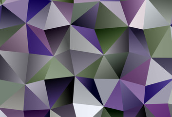 Obraz premium Light Pink, Green vector backdrop with lines, triangles.
