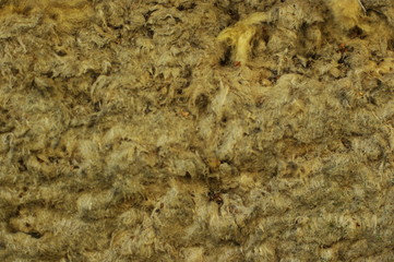 Material of glass wool insulation sheet Close-up