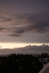 Tunisia city architecture and after a storm