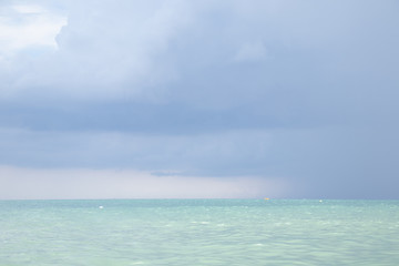 Mediterranean Sea with storm
