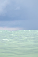 Mediterranean Sea with storm