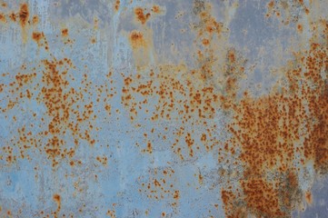 Grunge texture of old rusty metal with scratches and cracks