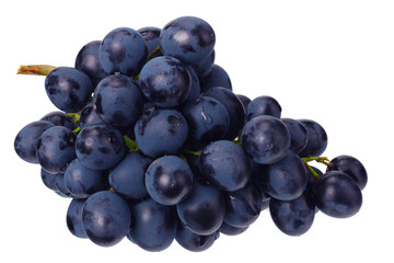 blue grape isolated on a white background. Food