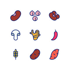 Food icon set