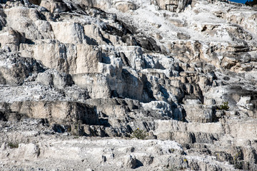 Minerva Terraces with its travertine deposits