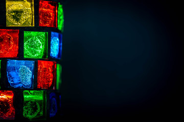 abstract background with colorful cubes