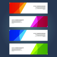 Naklejka premium Vector Abstract design banner web template