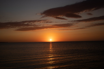 Fototapeta na wymiar Sunrise Mediterranean Sea 