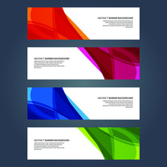 Naklejka premium Vector Abstract design banner web template