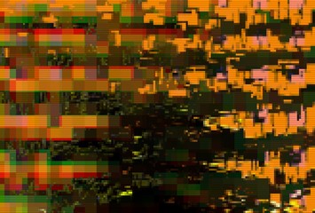 Glitch digital screen pattern abstract, distortion geometric.