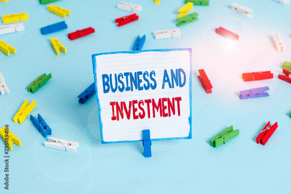 Poster conceptual hand writing showing business and investment. concept meaning putting your money in field