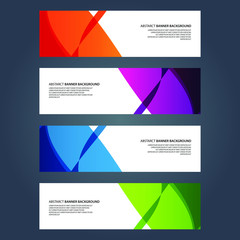 Fototapeta premium Vector Abstract design banner web template
