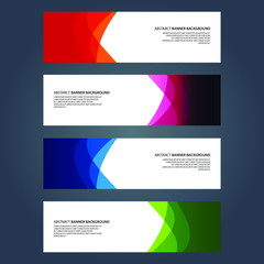 Naklejka premium Vector Abstract design banner web template
