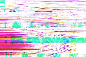 Computer digital glitch abstract background, design error. - obrazy, fototapety, plakaty