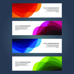 Naklejka premium Vector Abstract design banner web template