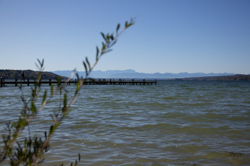 Obraz premium Starnberger See mit Bergblick