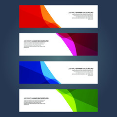 Fototapeta premium Vector Abstract design banner web template